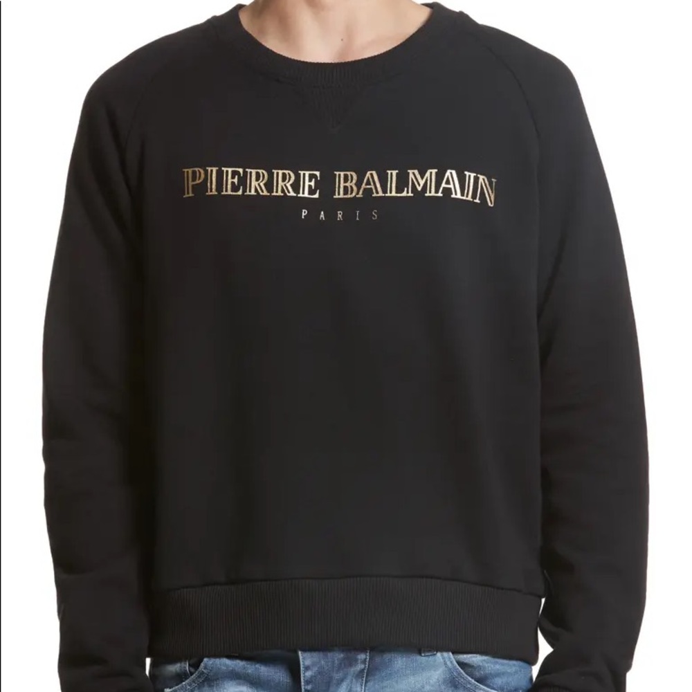 Pierre Balmain Black Logo Sweatshirt